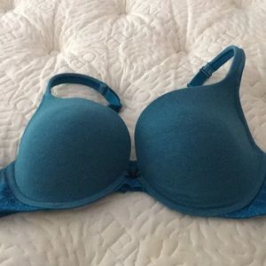 Teal push up bra